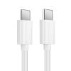 CAVO CELLULARE USB 2.0 USB TYPE-C ™ MASCHIO - USB TYPE-C ™ MASCHIO 480 MBPS 60 W PLACCATO NICKEL 1.00 M PV BIANCO